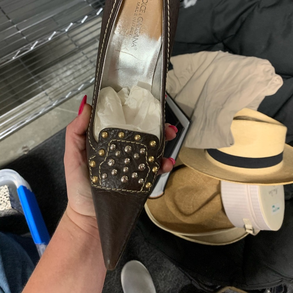 Vintage dolce and gabbana vero cuoio pumps